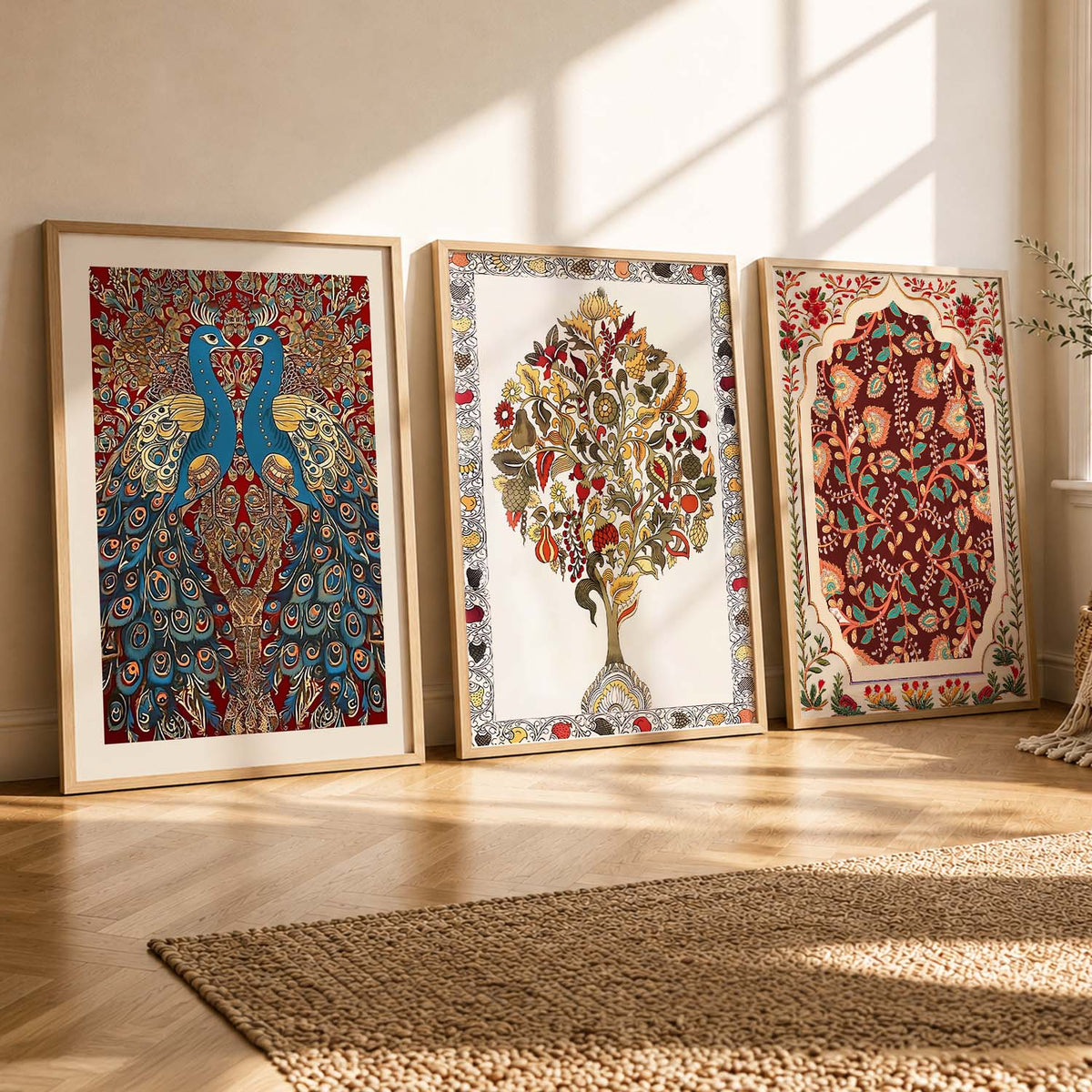 Madhubani  Wall  Art Paintings for Living Room - Wall Poster With frames