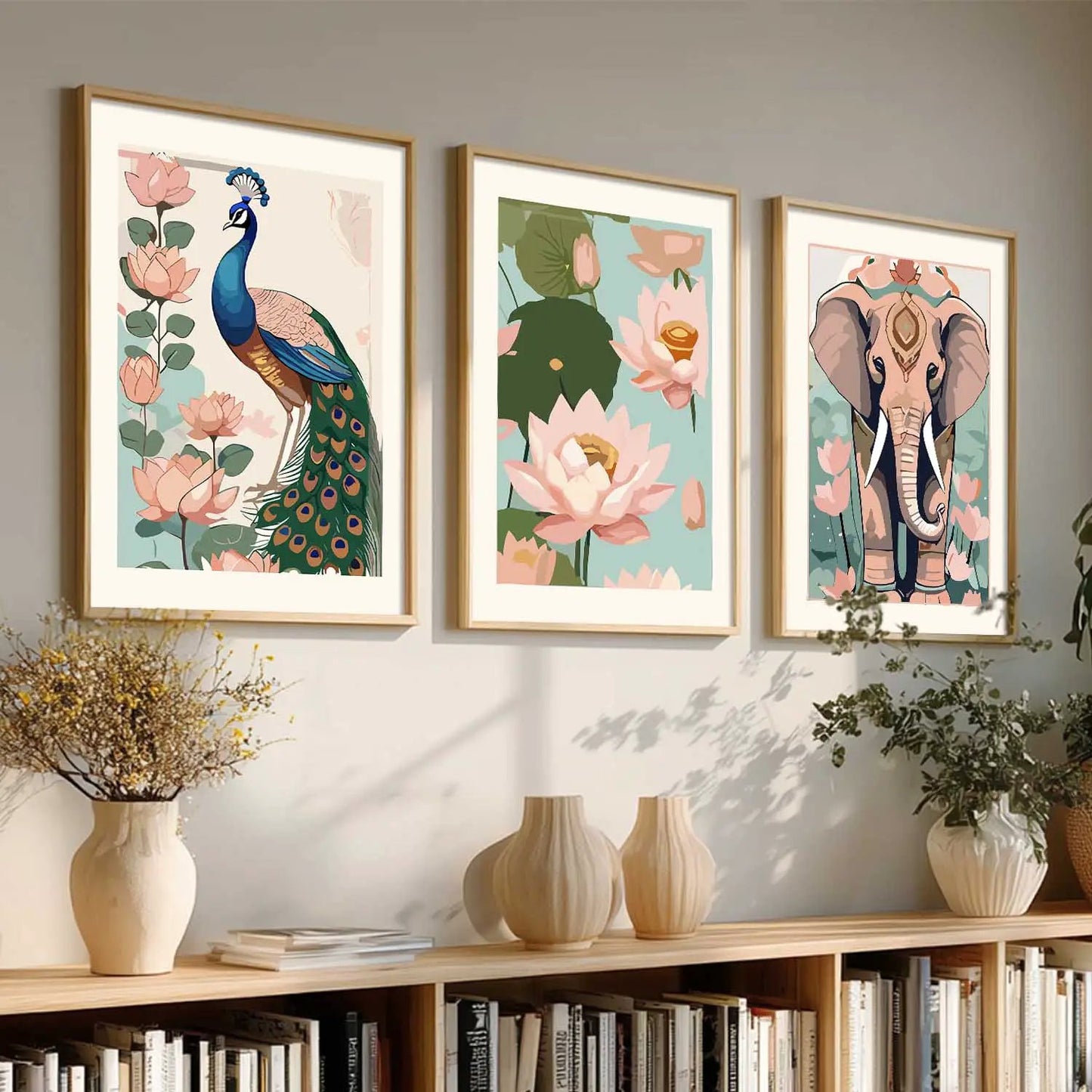 Madhubani   Wall  Art Paintings for Living Room - Wall Poster With frames