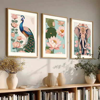 Madhubani   Wall  Art Paintings for Living Room - Wall Poster With frames