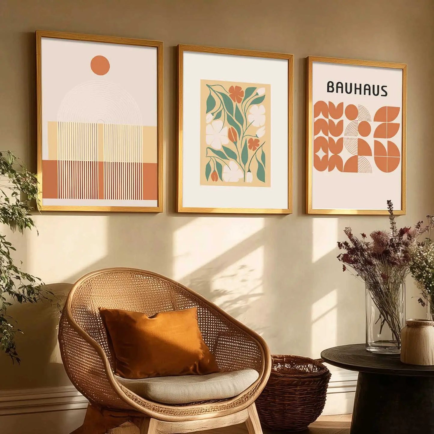 Boho  Wall Art Paintings for Living Room - Wall Poster With frames