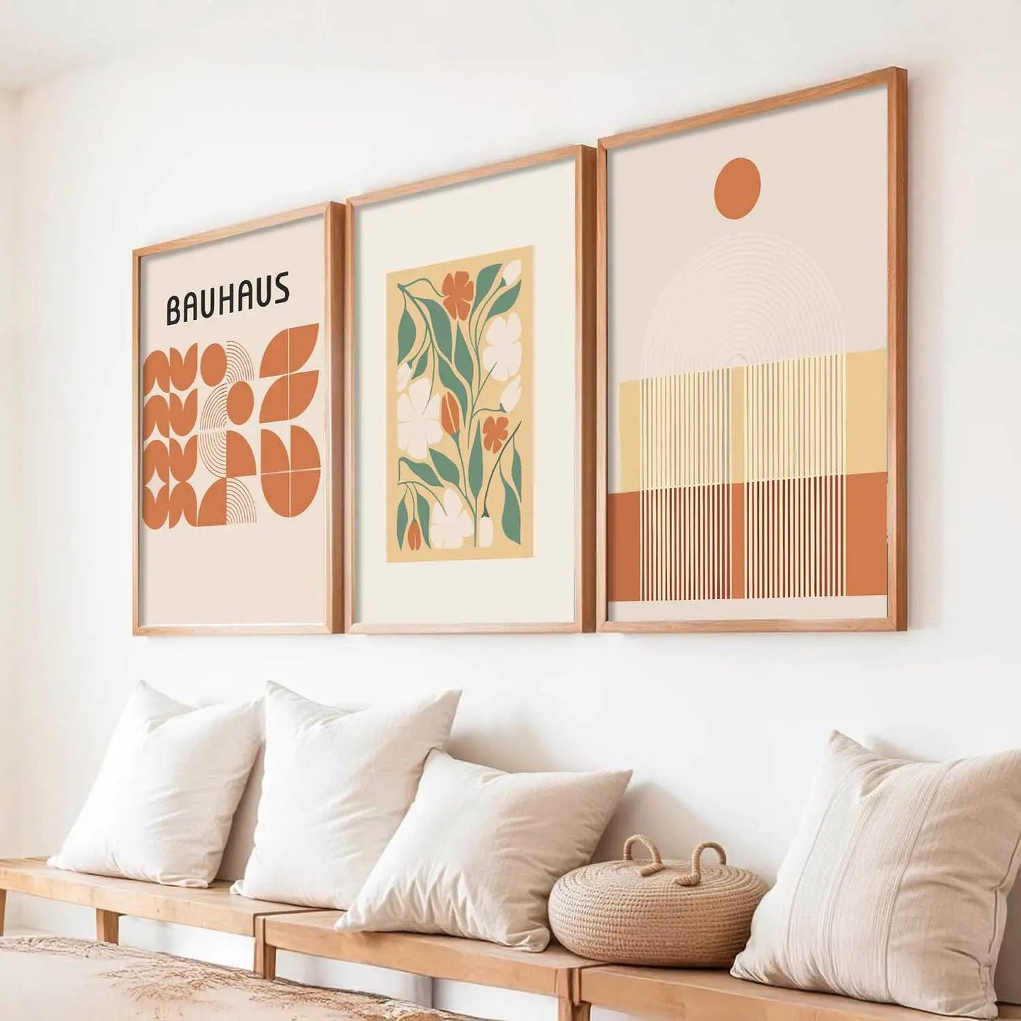 Boho  Wall Art Paintings for Living Room - Wall Poster With frames