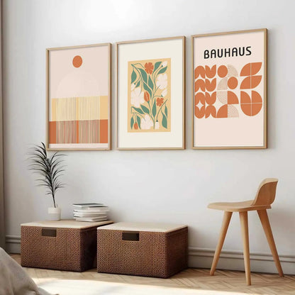 Boho  Wall Art Paintings for Living Room - Wall Poster With frames