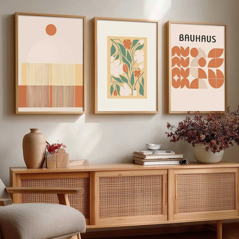 Boho  Wall Art Paintings for Living Room - Wall Poster With frames