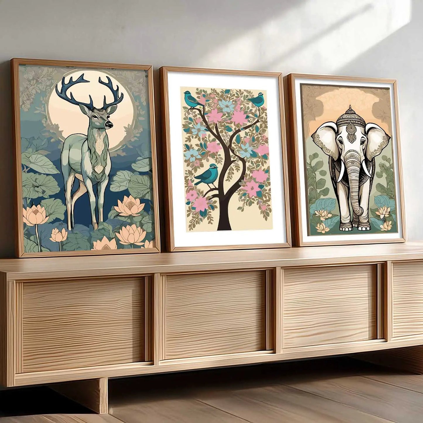 Traditional  Wall Art Paintings for Living Room - Wall Poster With frames