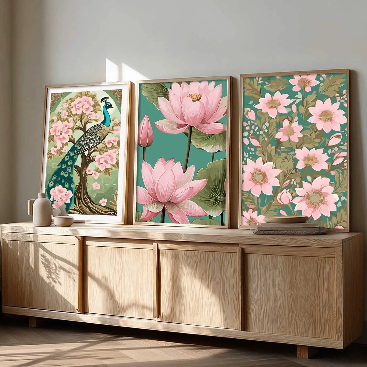 Floral  Wall Art Paintings for Living Room - Wall Poster With frames
