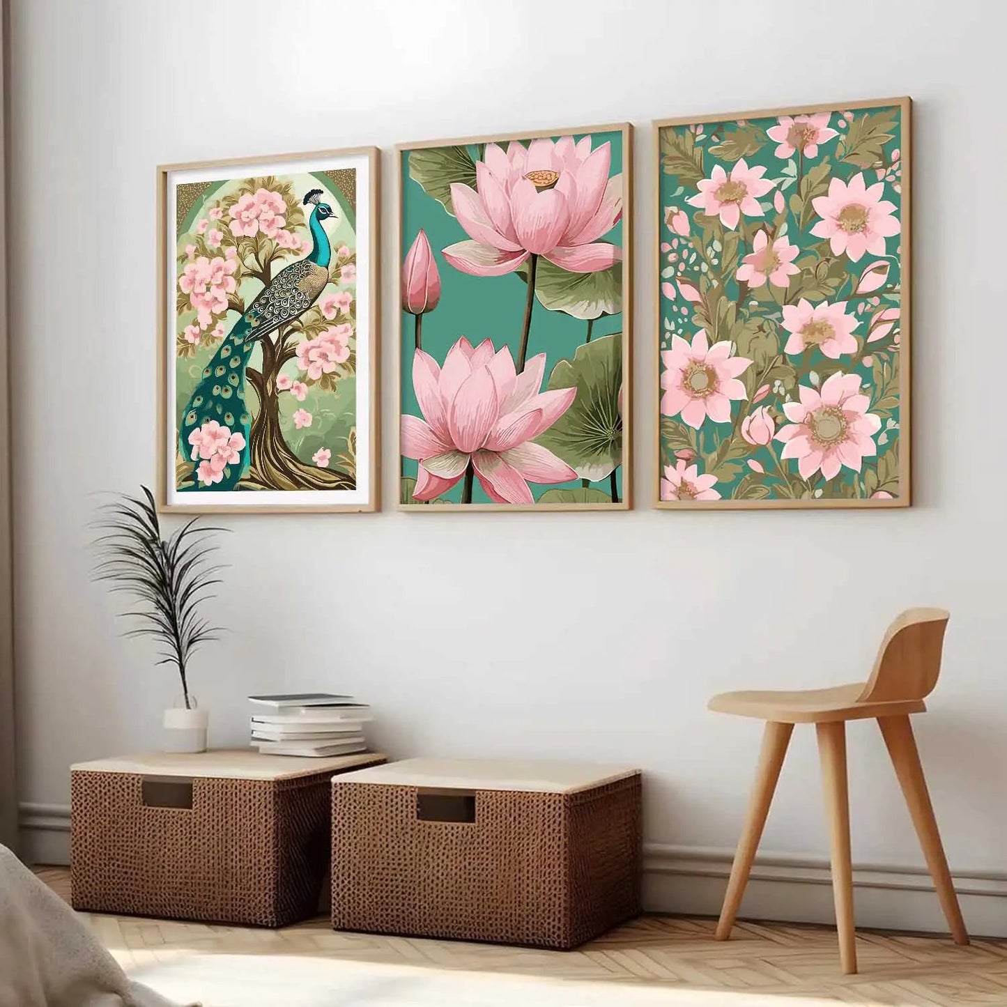 Floral  Wall Art Paintings for Living Room - Wall Poster With frames