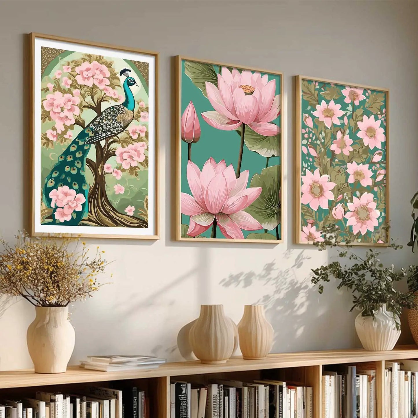 Floral  Wall Art Paintings for Living Room - Wall Poster With frames