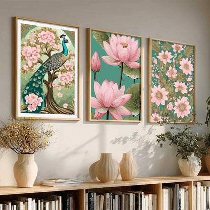 Floral  Wall Art Paintings for Living Room - Wall Poster With frames