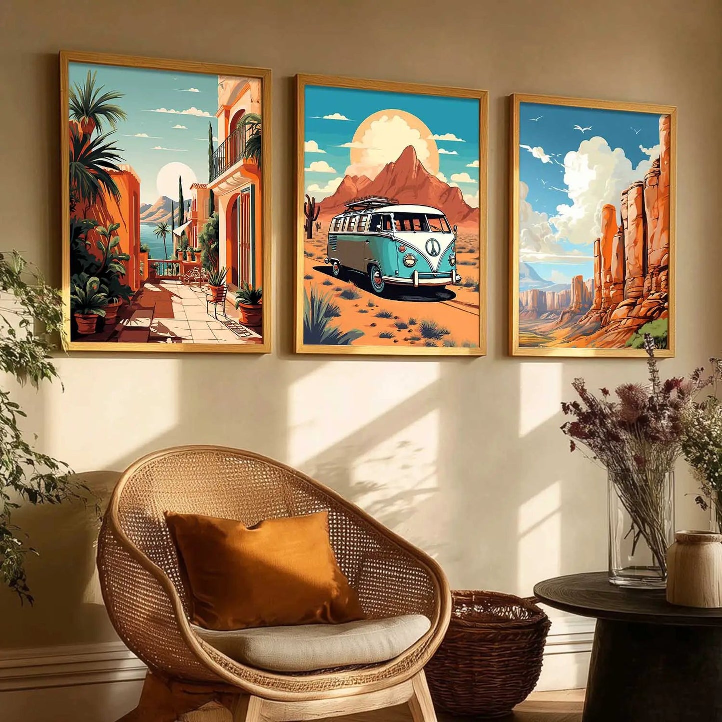 travel Wall Art Paintings for Living Room - Wall Poster With frames by Kotart store