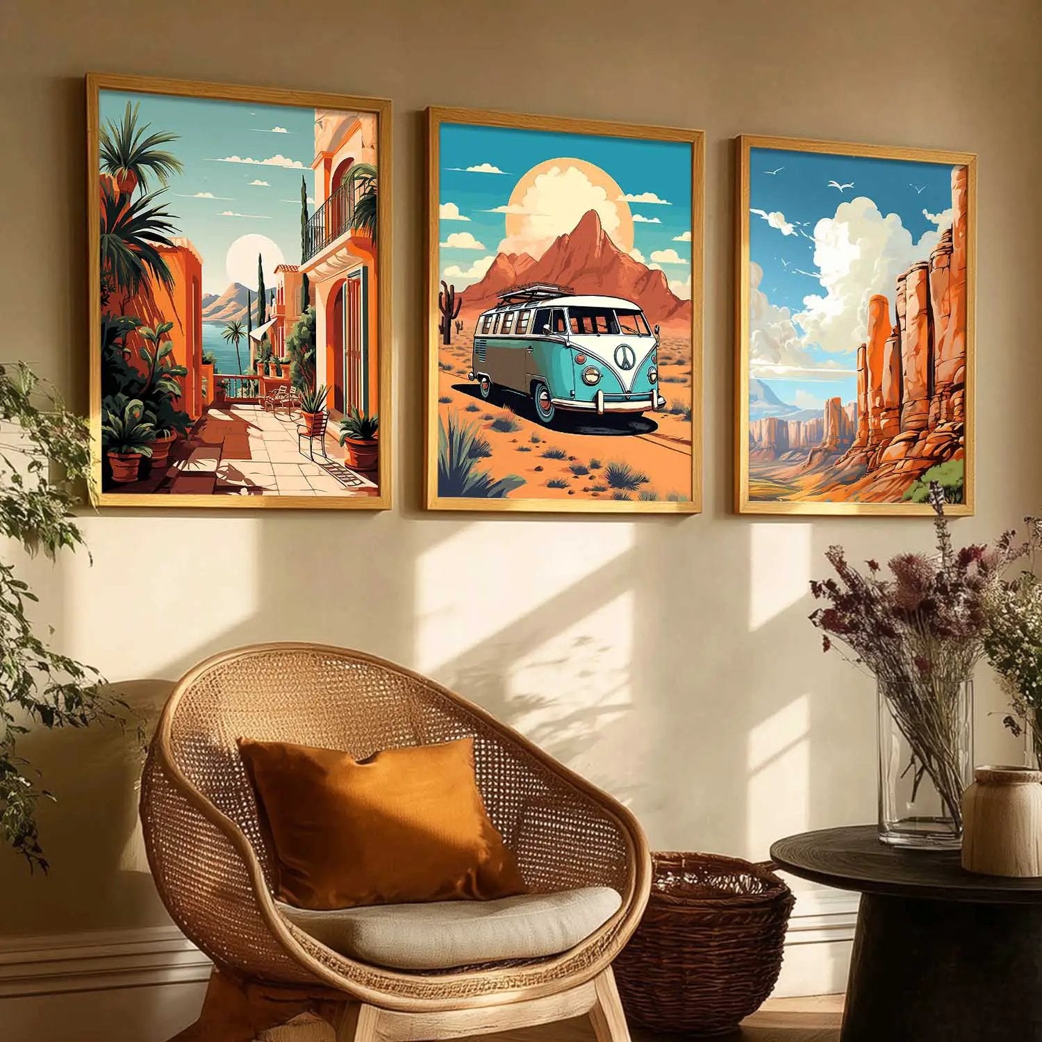 travel Wall Art Paintings for Living Room - Wall Poster With frames by Kotart store