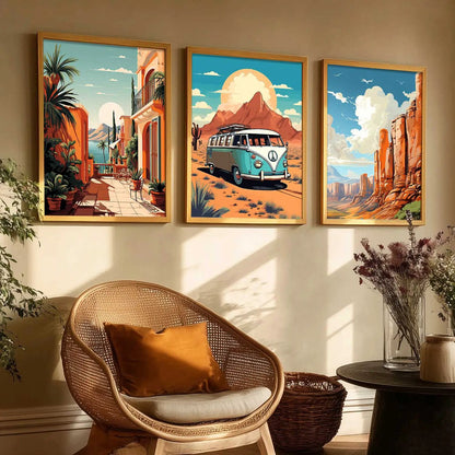 travel Wall Art Paintings for Living Room - Wall Poster With frames by Kotart store