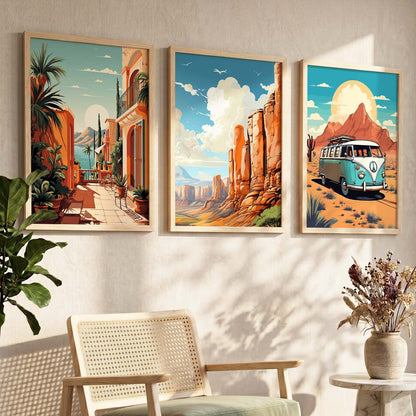 travel  Wall Art Paintings for Living Room - Wall Poster With frames
