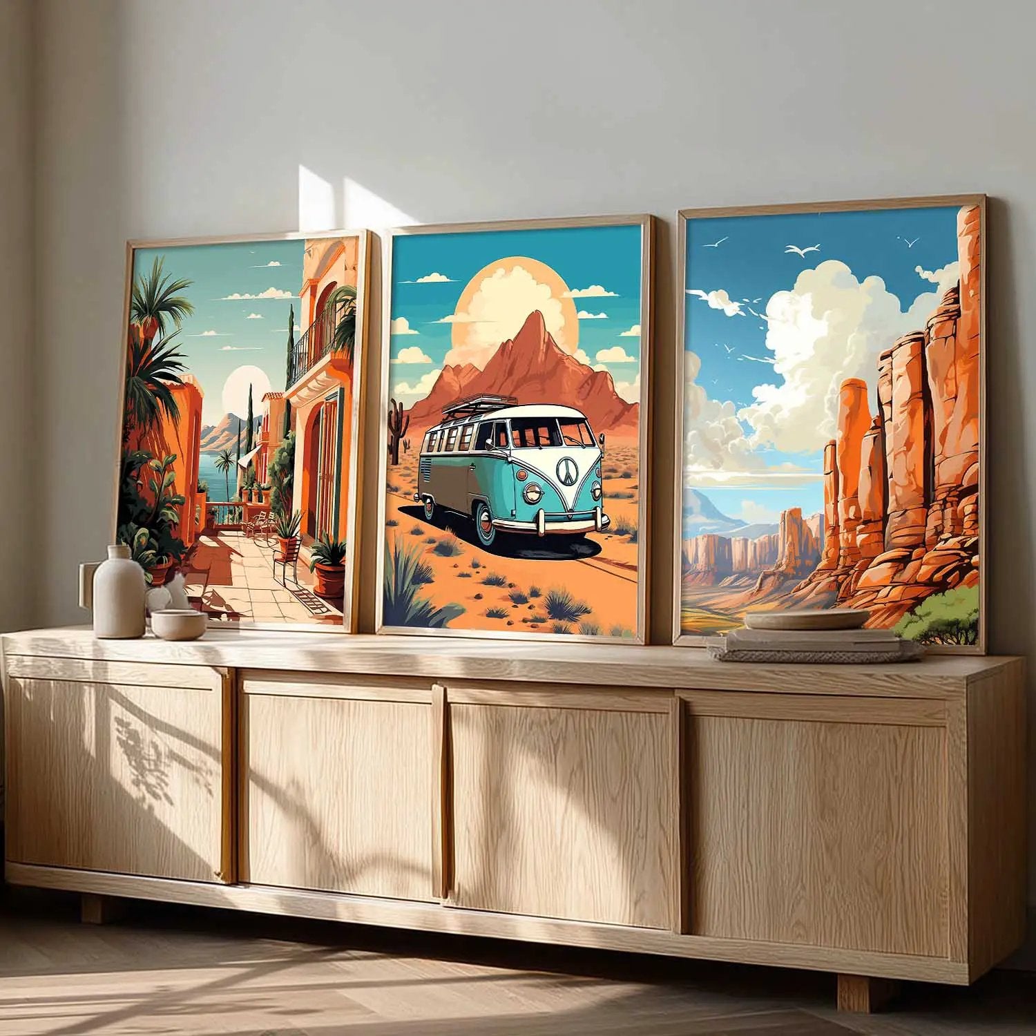 travel Wall Art Paintings for Living Room - Wall Poster With frames by Kotart store