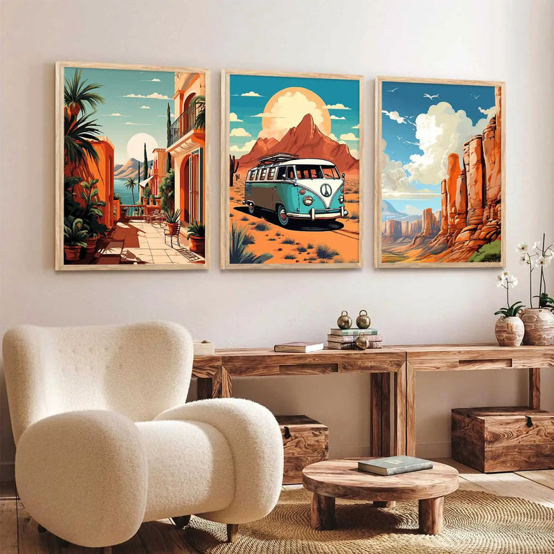 travel Wall Art Paintings for Living Room - Wall Poster With frames by Kotart store
