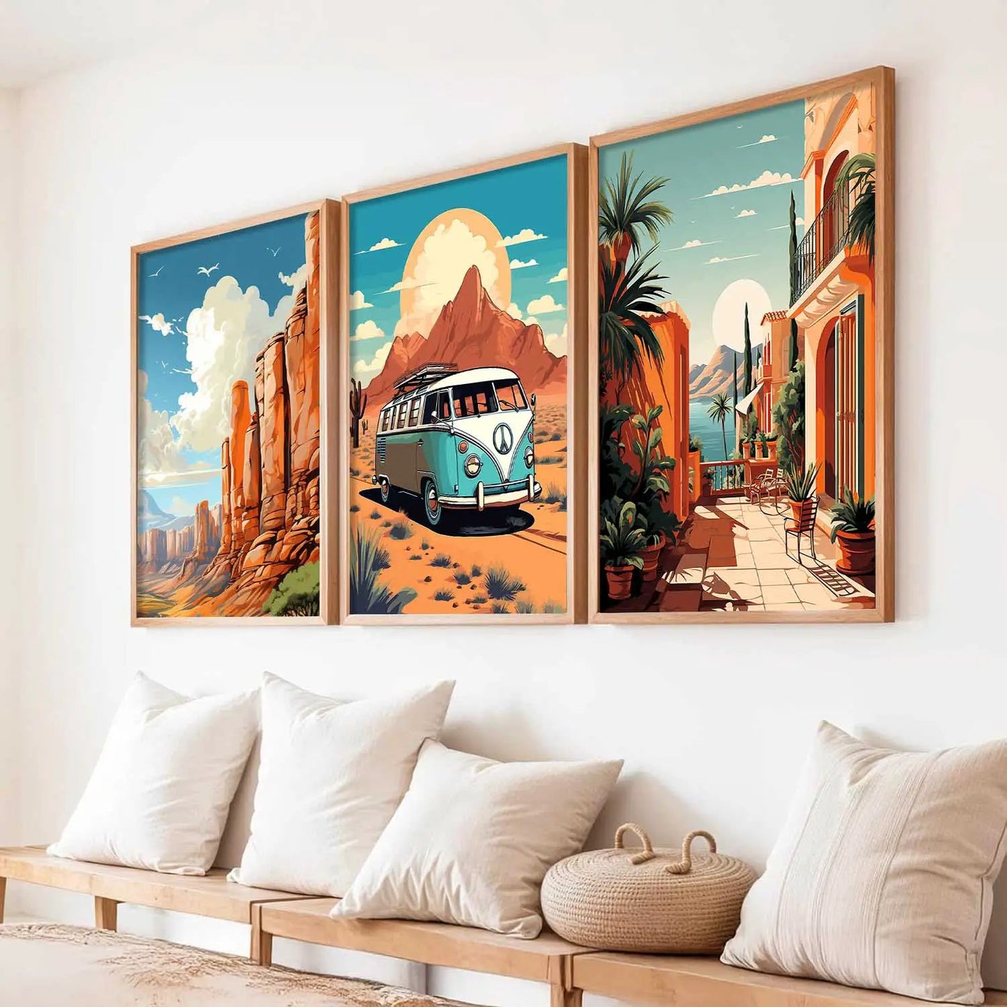 travel Wall Art Paintings for Living Room - Wall Poster With frames by Kotart store