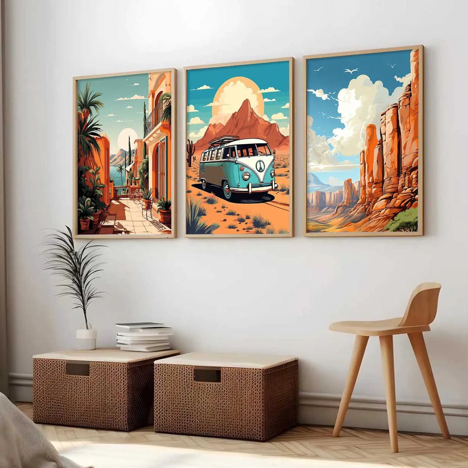 travel Wall Art Paintings for Living Room - Wall Poster With frames by Kotart store