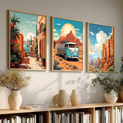 travel Wall Art Paintings for Living Room - Wall Poster With frames by Kotart store