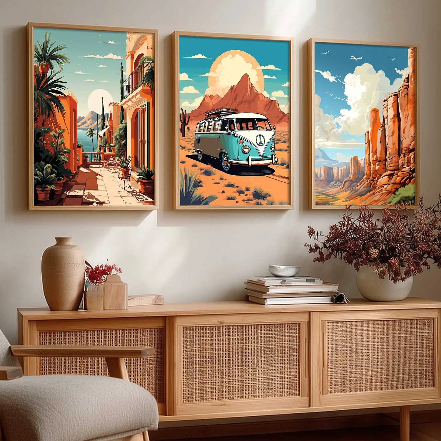 travel Wall Art Paintings for Living Room - Wall Poster With frames by Kotart store