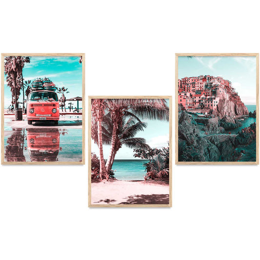 travel Wall Art Paintings for Living Room - Wall Poster With frames