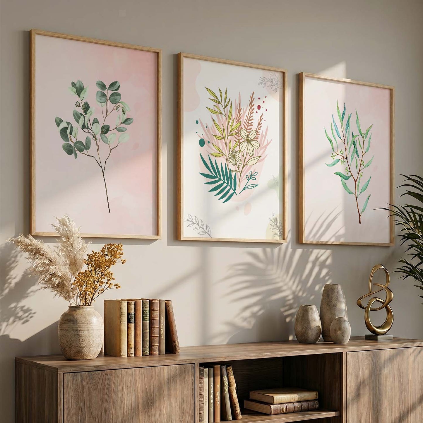 Nature's Beauty Leaf Wall Arts for Home and Office Wall Decor