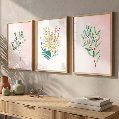 Nature's Beauty Leaf Wall Arts for Home and Office Wall Decor