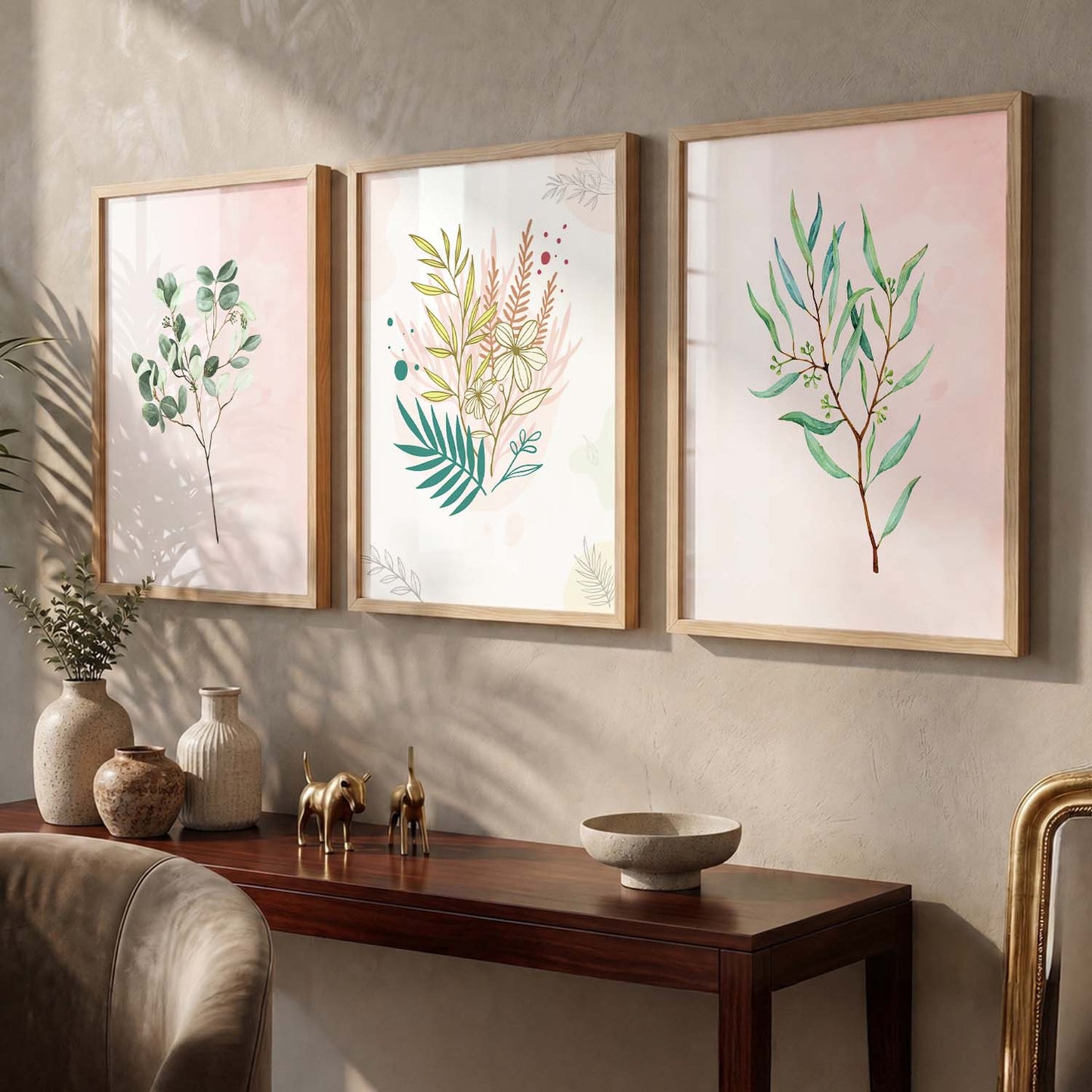 Nature's Beauty Leaf Wall Arts for Home and Office Wall Decor