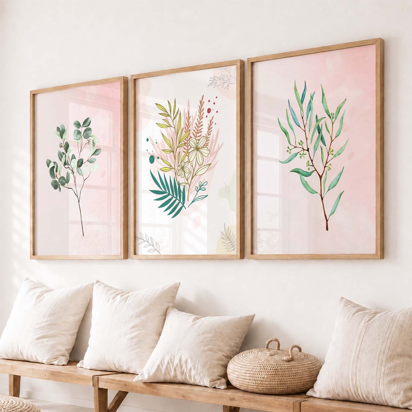 Nature's Beauty Leaf Wall Arts for Home and Office Wall Decor