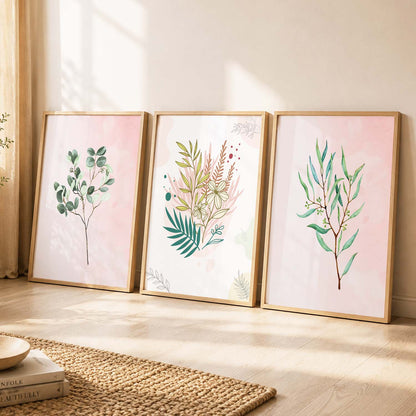 Nature's Beauty Leaf Wall Arts for Home and Office Wall Decor