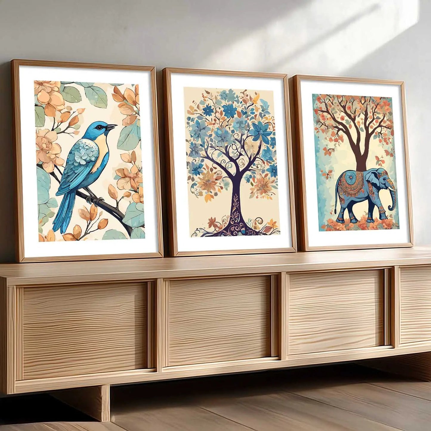 Traditional  Wall Art  Paintings for Living Room - Wall Poster With frames