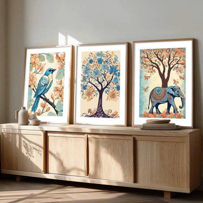 Traditional  Wall Art  Paintings for Living Room - Wall Poster With frames