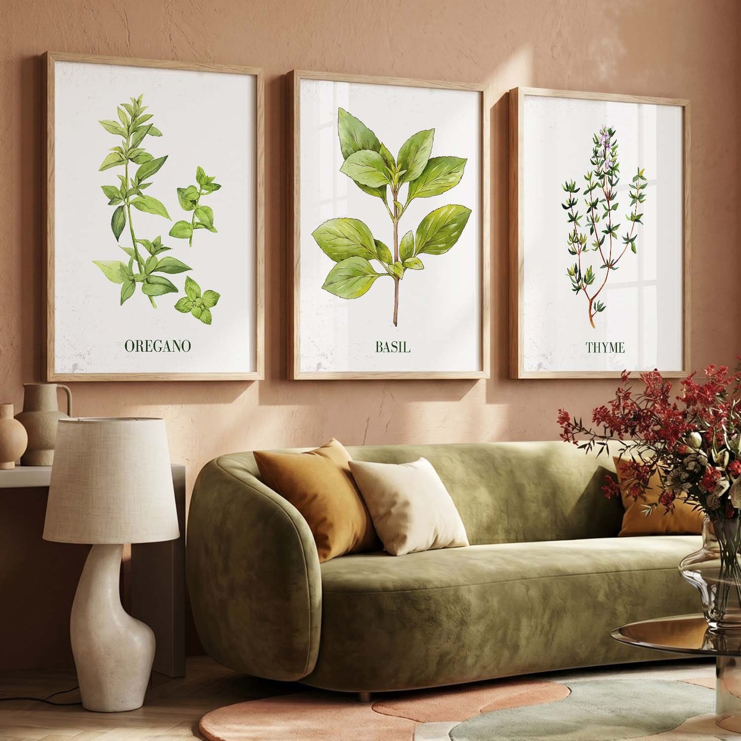 Floral  Wall Art Paintings for Living Room - Wall Poster With frames