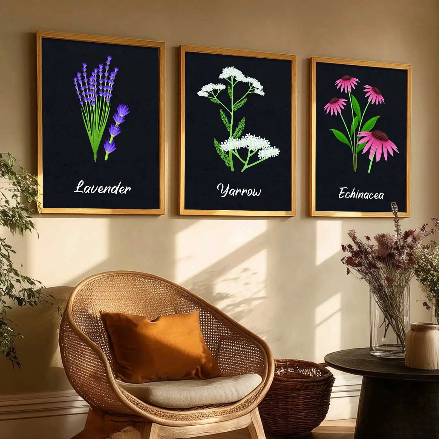 Floral Wall Art Paintings for Living Room - Wall Poster With frames by Kotart store