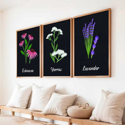Floral Wall Art Paintings for Living Room - Wall Poster With frames by Kotart store