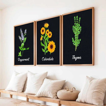 Floral Wall Art Paintings for Living Room - Wall Poster With frames by Kotart store
