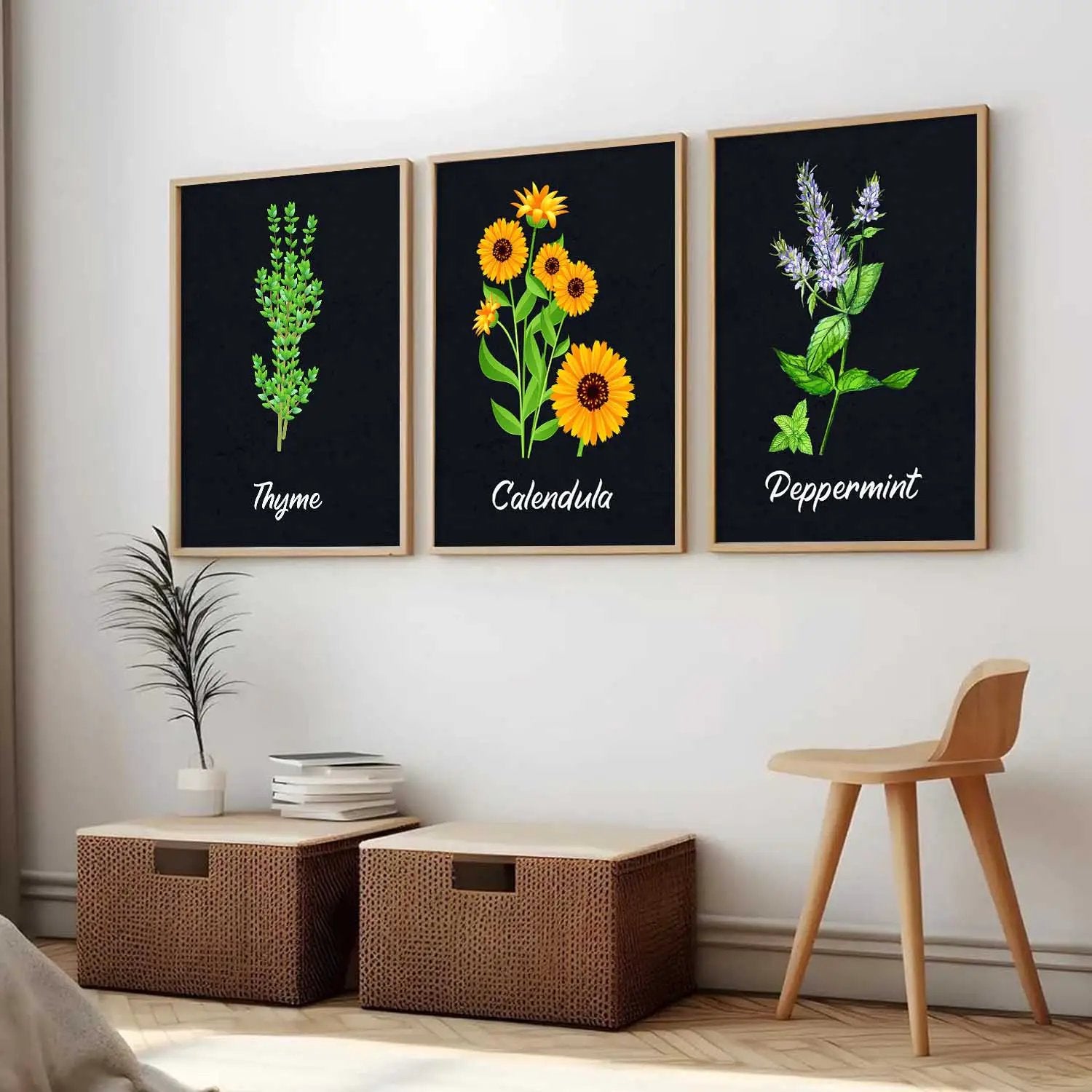 Floral Wall Art Paintings for Living Room - Wall Poster With frames by Kotart store