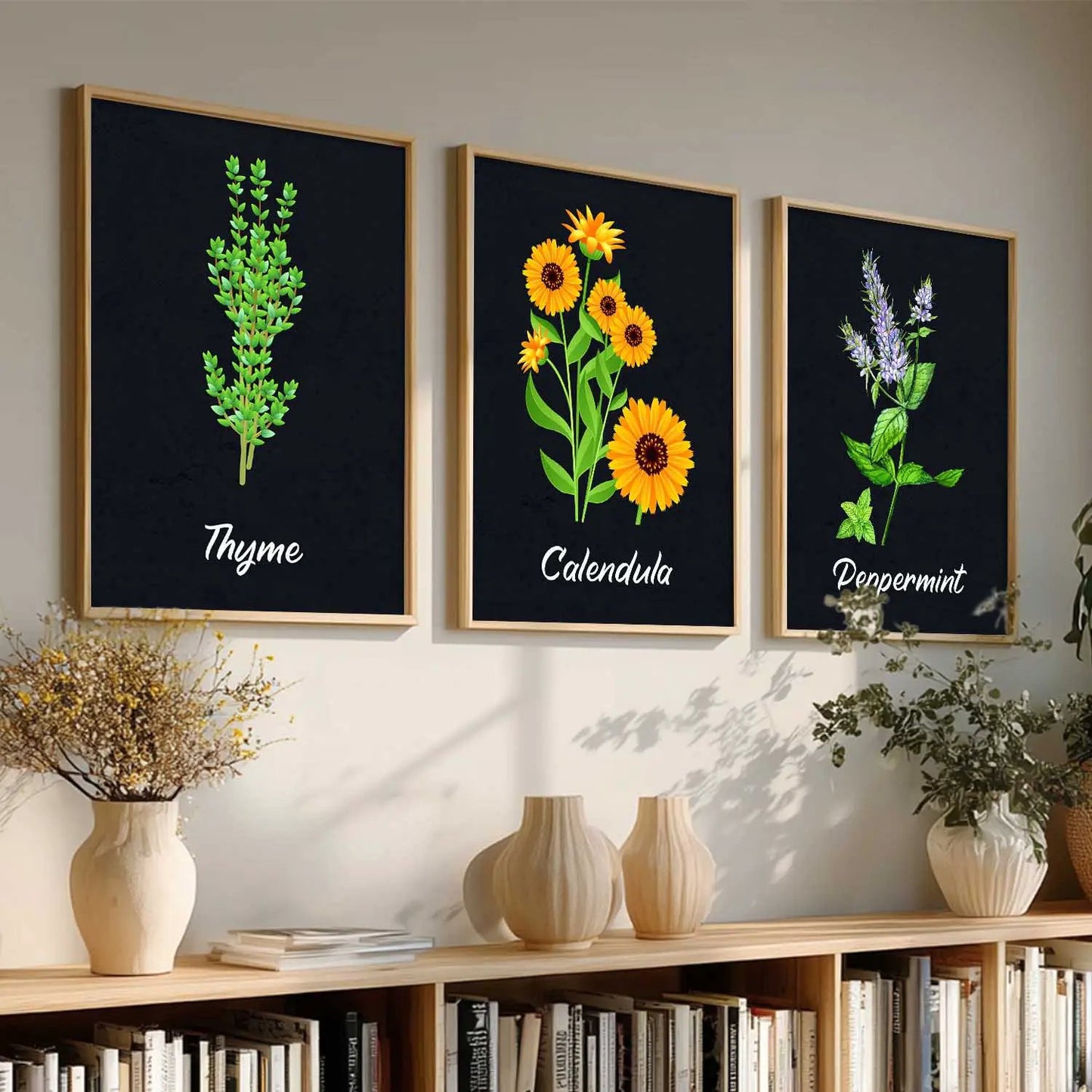 Floral Wall Art Paintings for Living Room - Wall Poster With frames by Kotart store