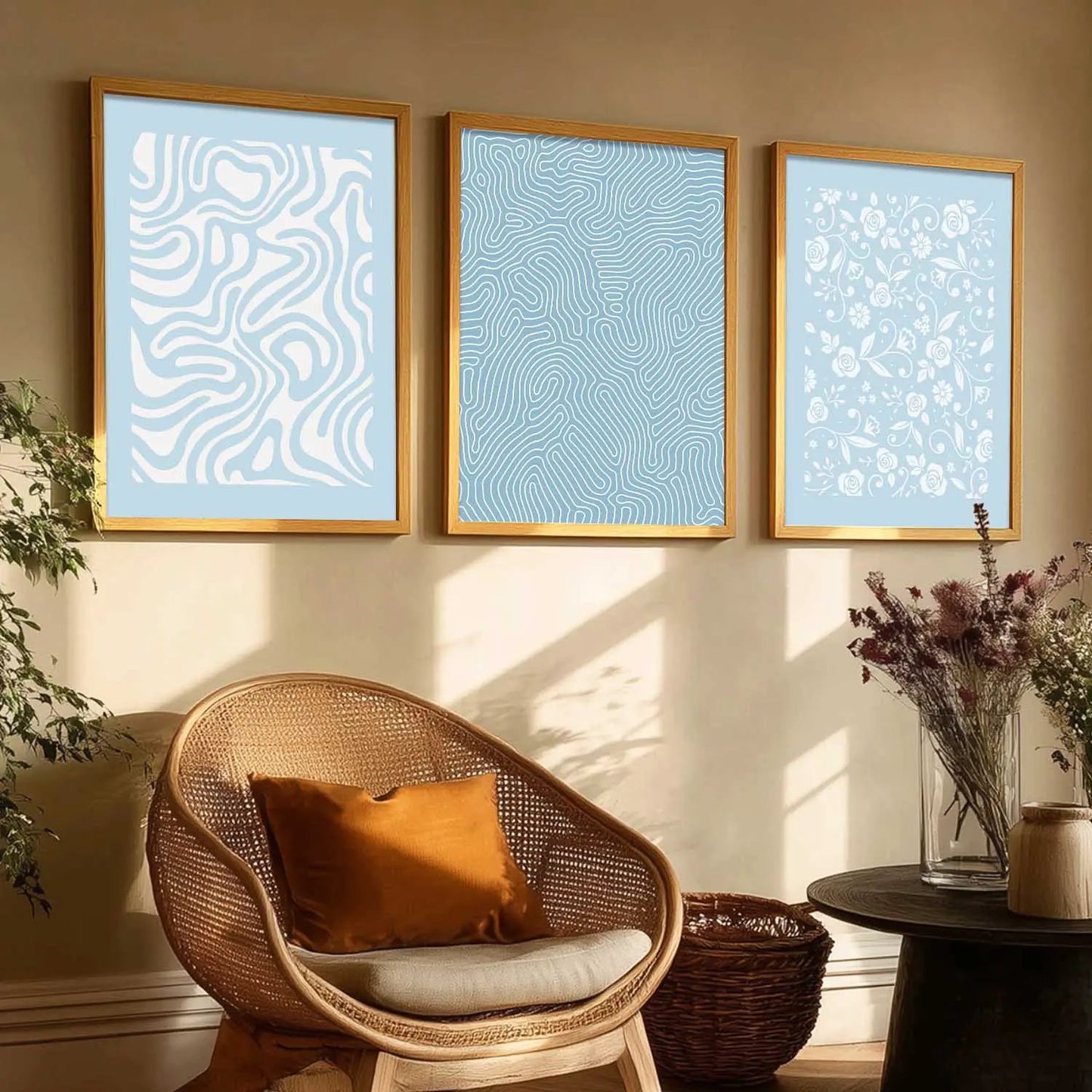 Boho Wall Art Paintings for Living Room - Wall Poster With frames by Kotart store
