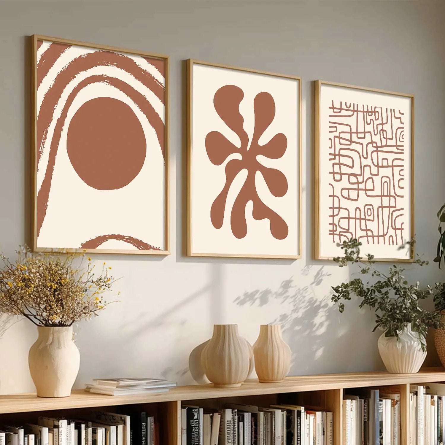 Boho Framed Wall Art Prints | Set of 3 | Home Decor by Kotart store