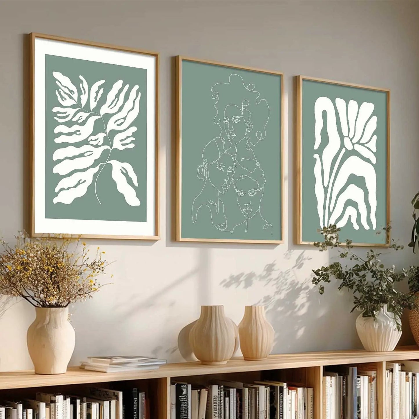 Boho Framed Wall Art Prints | Set of 3 | Home Decor by Kotart store