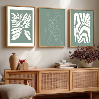 Boho Framed Wall Art Prints | Set of 3 | Home Decor by Kotart store
