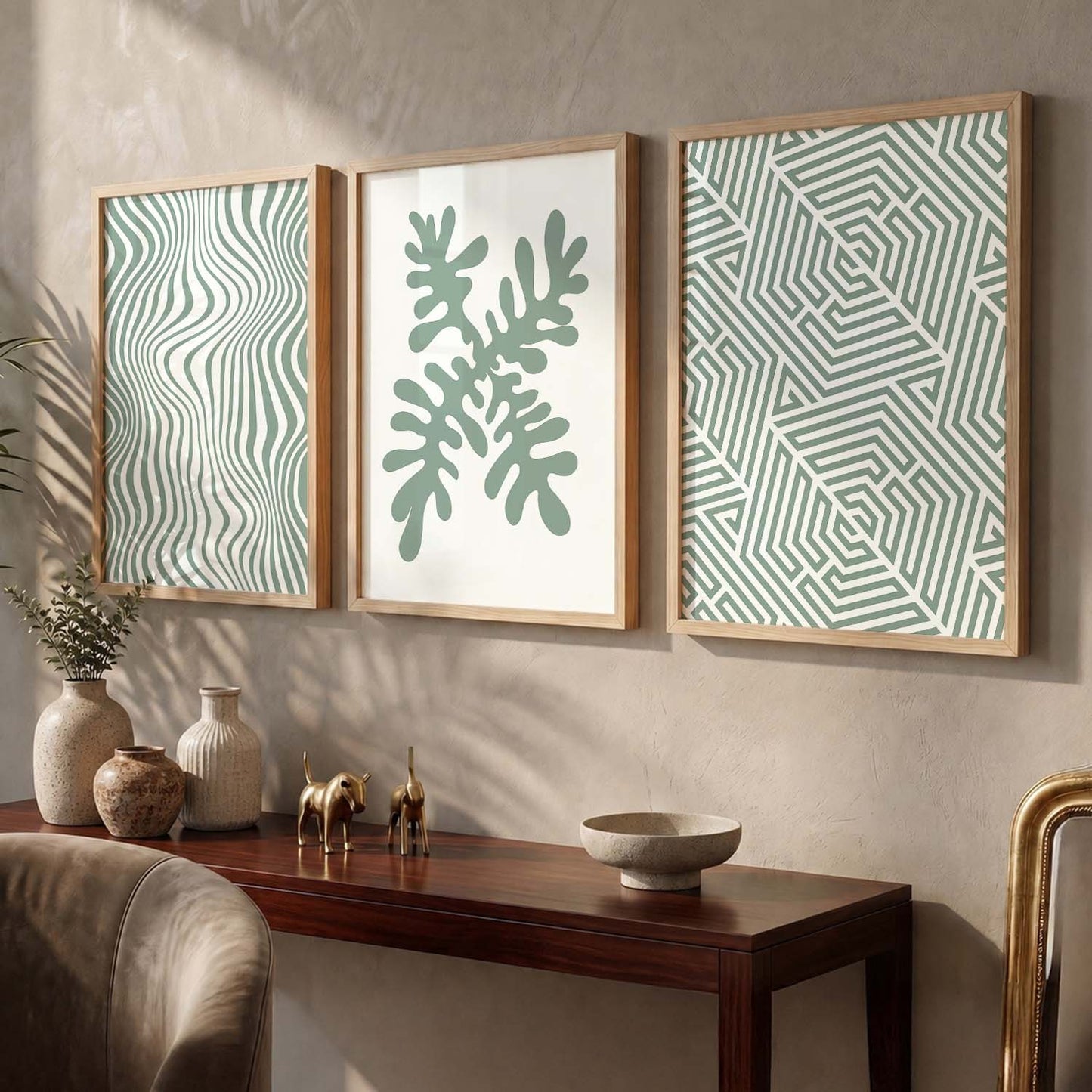 Boho  Wall Art Paintings for Living Room - Wall Poster With frames