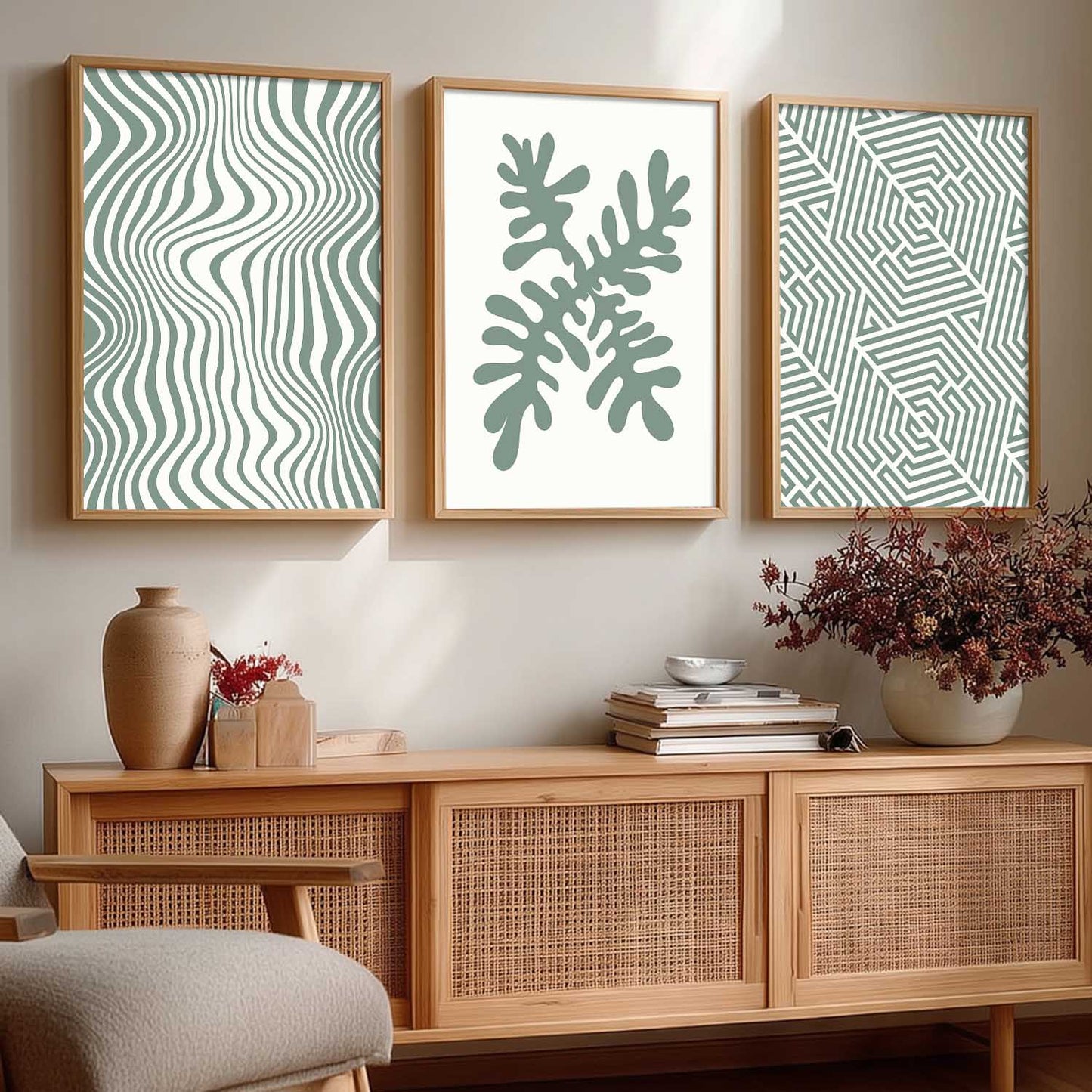Boho  Wall Art Paintings for Living Room - Wall Poster With frames