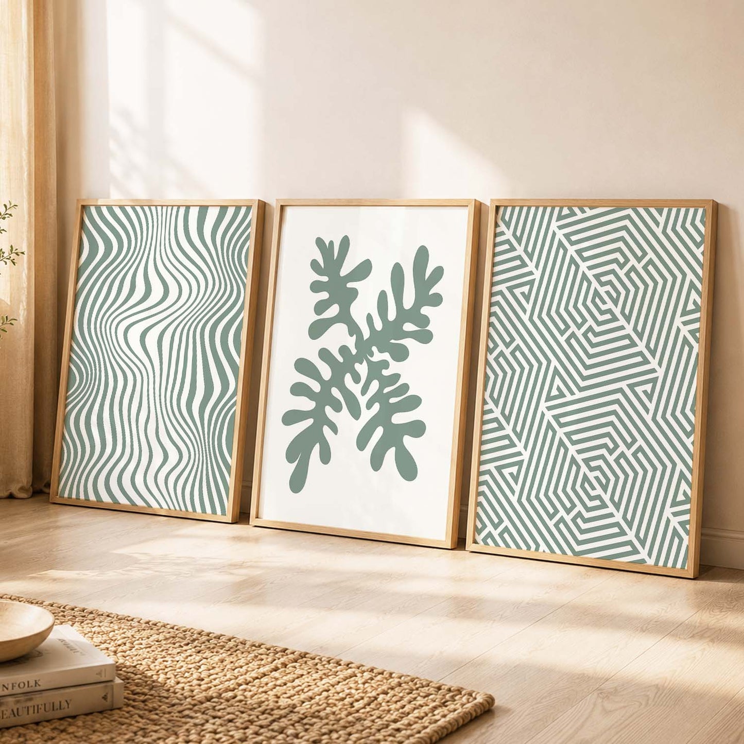 Boho  Wall Art Paintings for Living Room - Wall Poster With frames