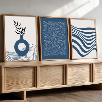 Boho Framed Wall Art Prints | Set of 3 | Home Decor