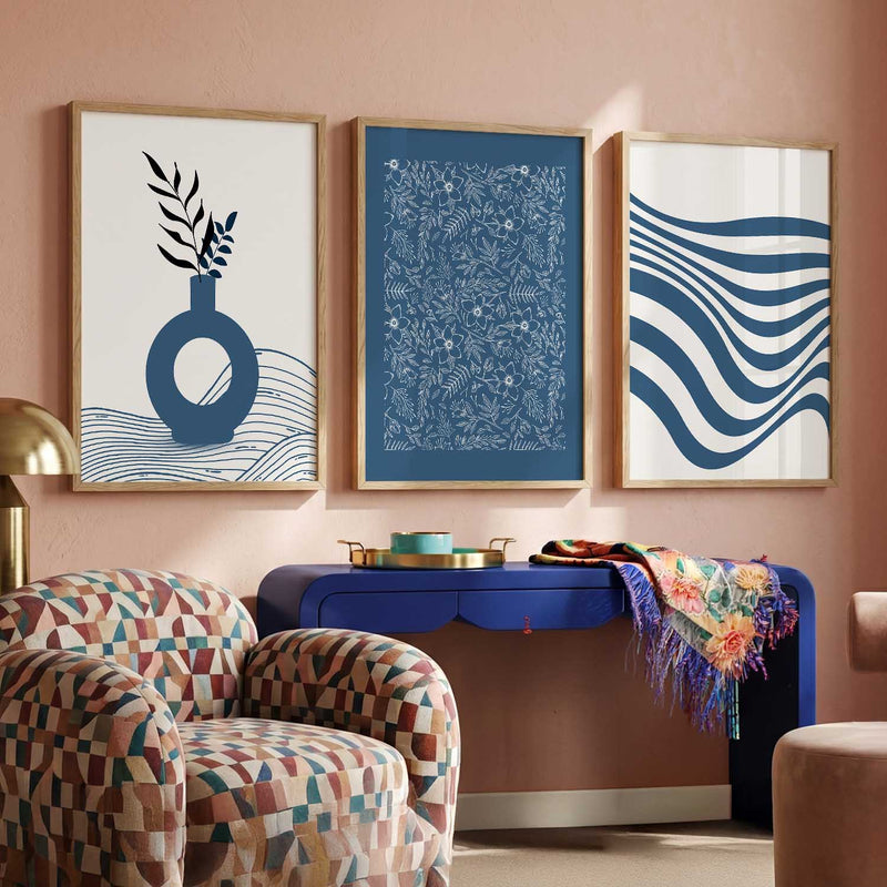 Botanical Wall Art Set of 3 Framed Prints