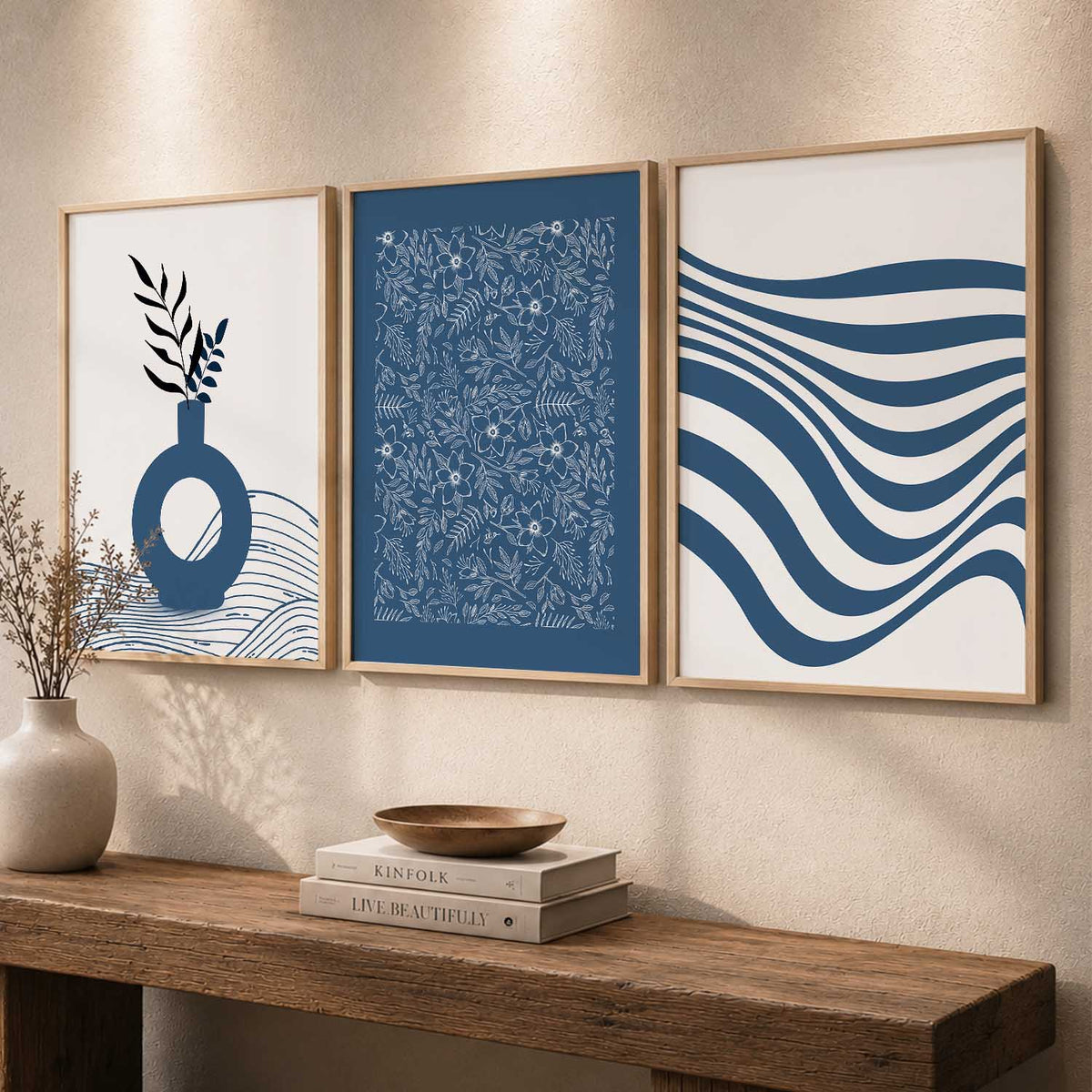 Botanical Wall Art Set of 3 Framed Prints