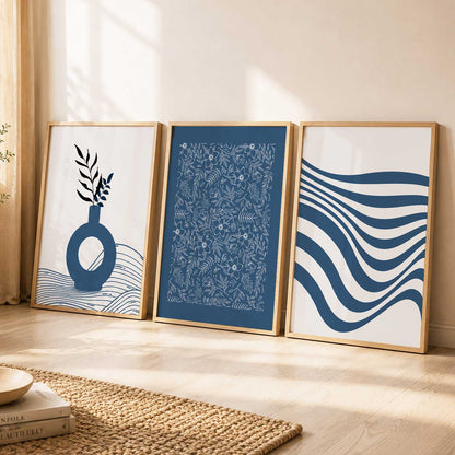 Botanical Wall Art Set of 3 Framed Prints