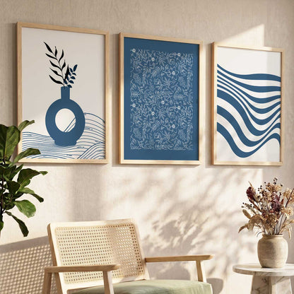 Botanical Wall Art Set of 3 Framed Prints