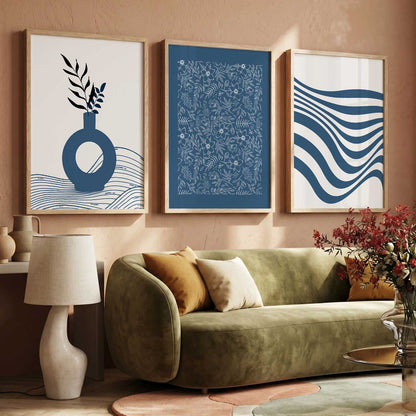 Botanical Wall Art Set of 3 Framed Prints