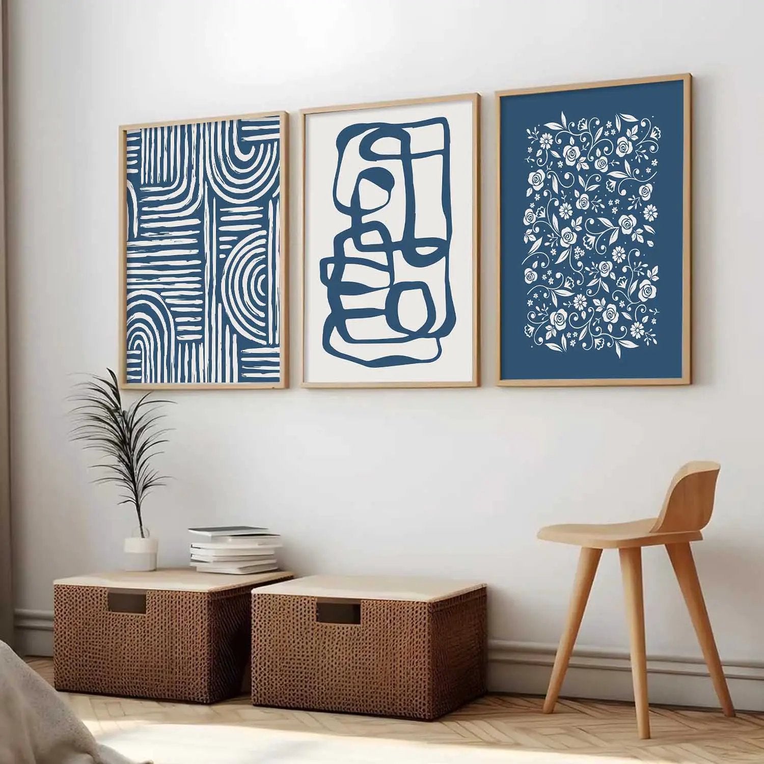 Boho Framed Wall Art Prints | Set of 3 | Home Decor by Kotart store